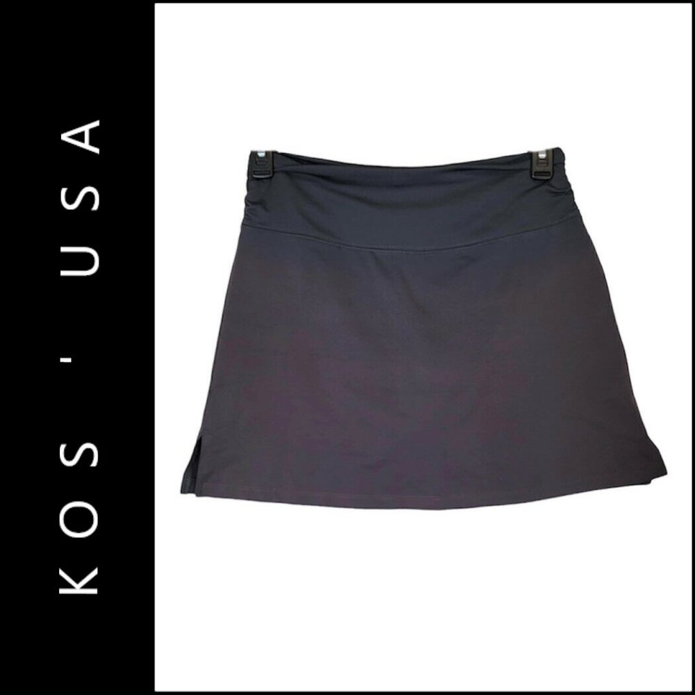 Kos ' USA Women Golf Tennis Shorts Skort Short Size Large Gray